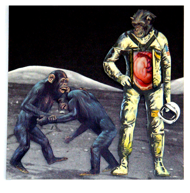 Space Chimp with Child